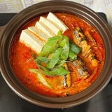 サバ缶deキムチチゲ♡~꽁치김치찌개~